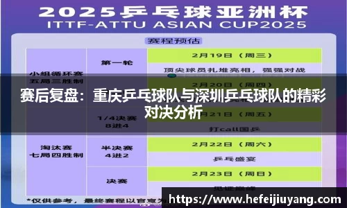 赛后复盘：重庆乒乓球队与深圳乒乓球队的精彩对决分析