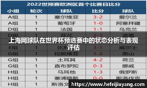 上海网球队在世界杯预选赛中的状态分析与表现评估